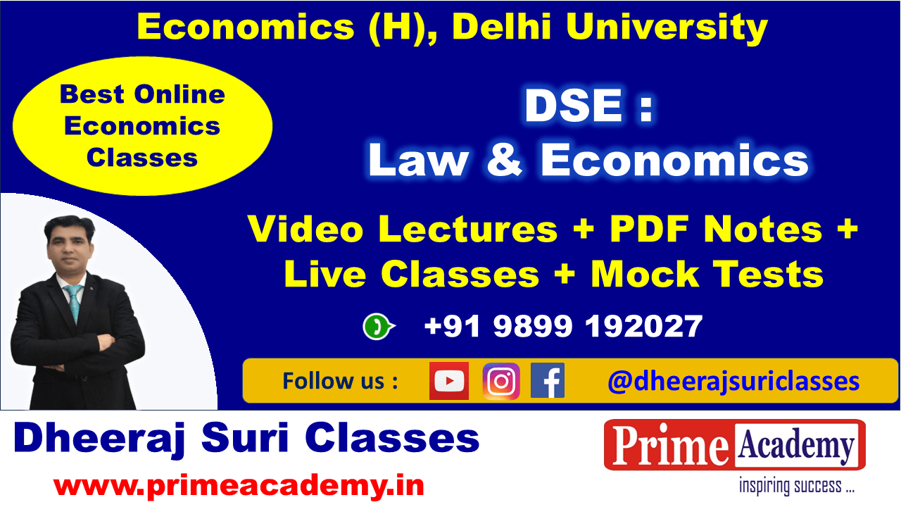 DSE : Law & Economics Online Coaching [ECON 041]