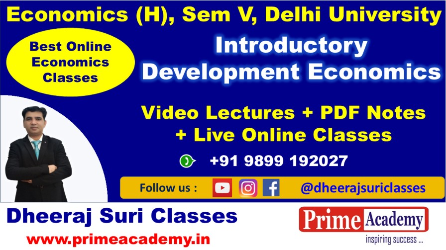 Introductory Development Economics [Online Coaching]