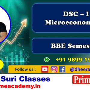 Micro Economics-I, BBE, PDF Notes