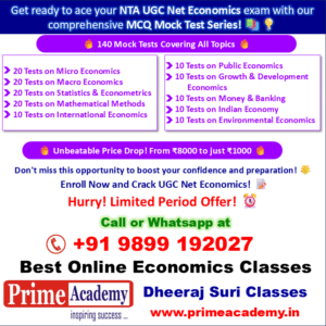 NET Economics Mock Test Series