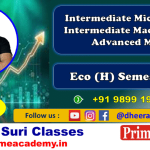 Eco (H) Sem 3 Core Subjects