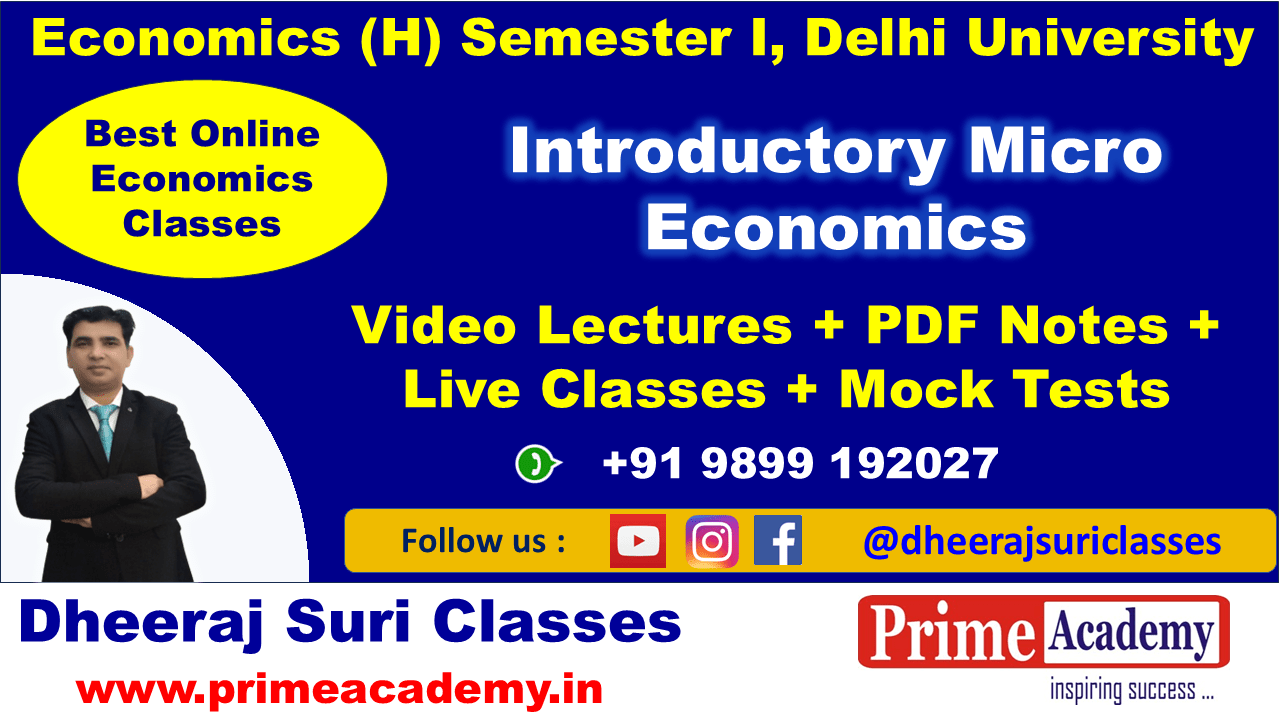 Introductory Micro Economics Online Coaching