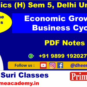 Economic Growth & Business Cycle PDF Notes