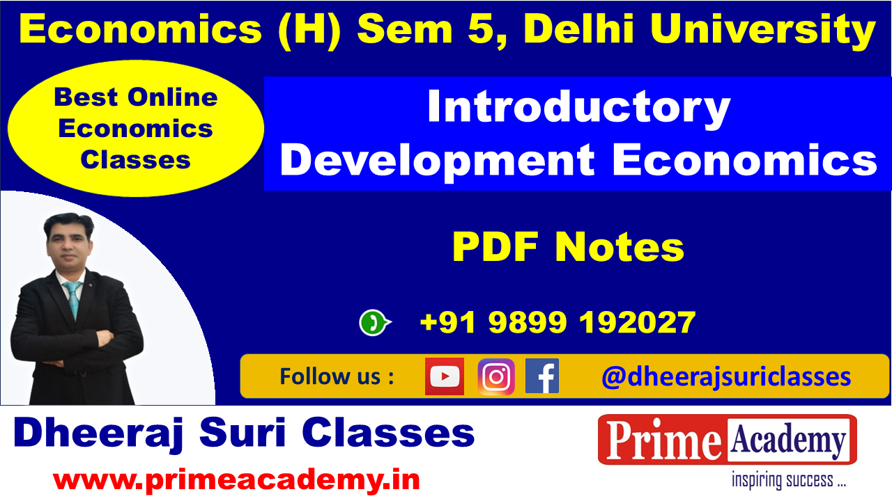 Introductory Development Economics PDF Notes