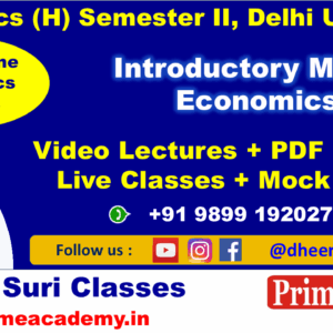 Introductory Macro Economics Online Coaching