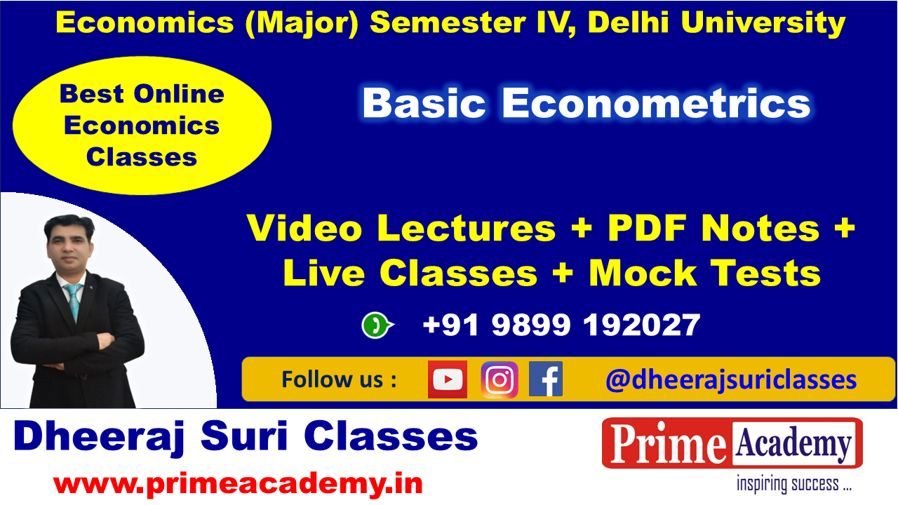 Basic Econometrics Online Coaching