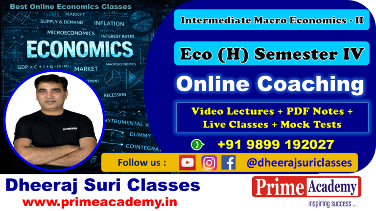 Intermediate Macro Economics II Demo Lectures