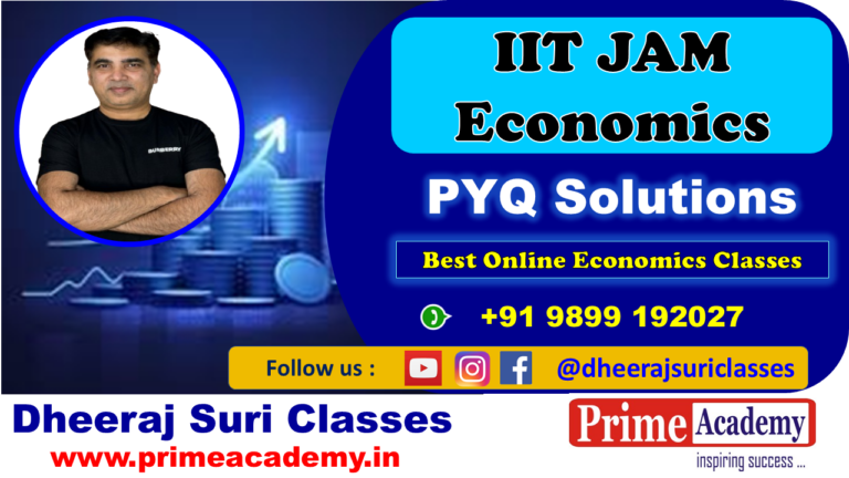 IIT JAM Economics 2026 PYQ Solutions