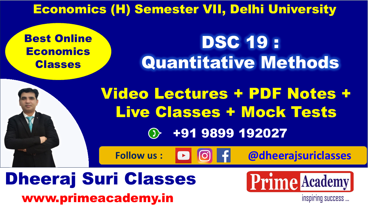 DSC 19 : Quantitative Methods Demo Lectures