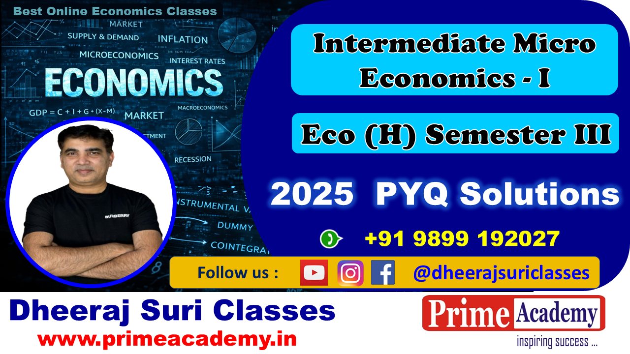 Intermediate Micro Eco – I, 2025 PYQ Solution Videos