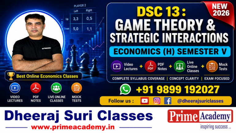 Game Theory & Strategic Interactions [Online Coaching]