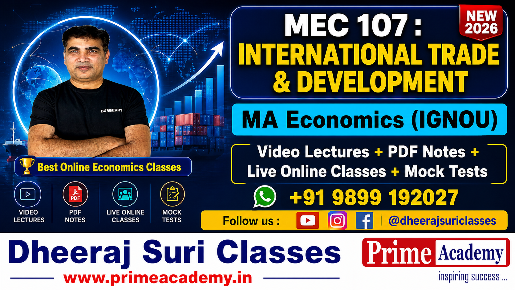 MEC 107 International Trade & Development Demo Lectures
