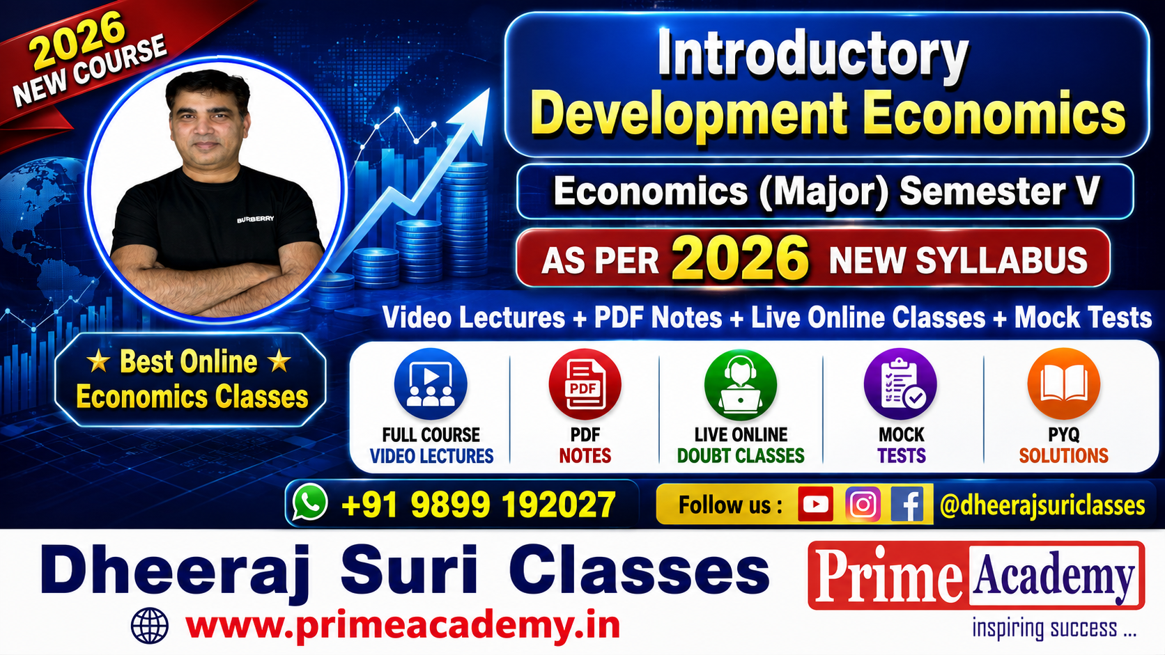 Introductory Development Economics, DSC 10, Eco (Major) Sem V, Demo Lectures