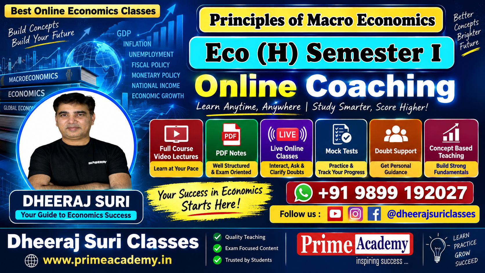 Principles of Macroeconomics Demo Lectures, GGS IPU